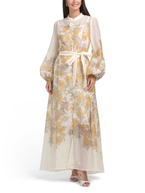 Nancy Yang Dresses & Skirts - NANCY YANG Long Sleeve Shirt Maxi Dress